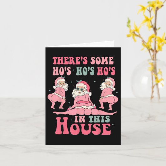 Er zijn wat gastheren in dit huis met kerstroze Sa Kaart (Gele Bloem)