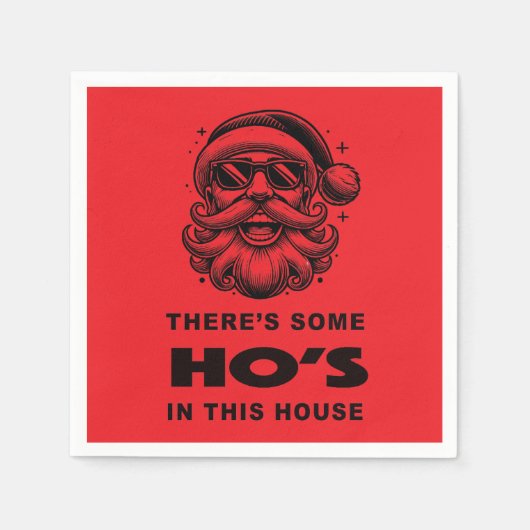 Er zijn wat Ho's in dit huis Servet (Voorkant)