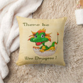 Er zijn Wee Dragons Nursery Childs DECOR Kussen (Deken)