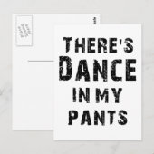 Er zit Dance in mijn pants Briefkaart (Voorkant / Achterkant)