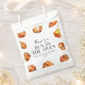 Er zit een broodje in het ovenbrood Baby shower Bedankzakje (Geknipt)