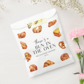 Er zit een broodje in het ovenbrood Baby shower Bedankzakje (Gezegeld)