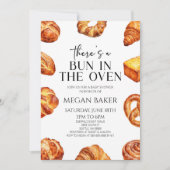 Er zit een broodje in het ovenbrood Baby shower Kaart (Voorkant)