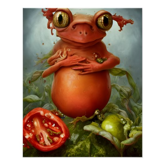 Er zit een creatie in mijn salade perfect poster (Voorkant)