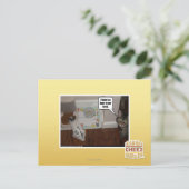 Er zit een haas in mijn eten. briefkaart (Staand voorkant)