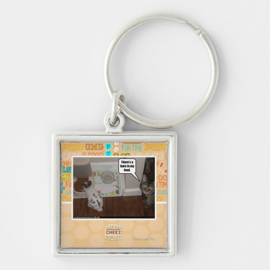 Er zit een haring in mijn eten. sleutelhanger (Voorkant)