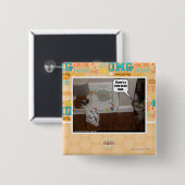 Er zit een haring in mijn eten. vierkante button 5,1 cm (Voorkant /achterkant)