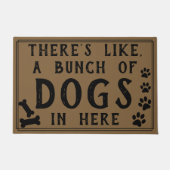 Er zit een hoop honden in. | Financiering Deurmat (Voorkant)