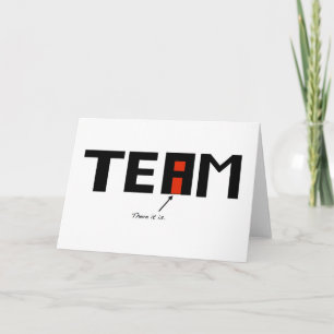 Er zit een i in het "team" kaart