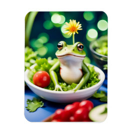 Er zit een kikker in mijn salade magneet