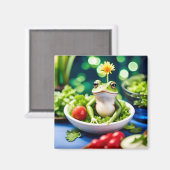 Er zit een kikker in mijn salade magneet (Voorkant / Achterkant)