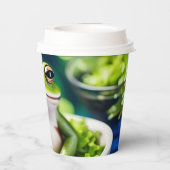 Er zit een kikker in mijn salade papieren bekers (Achterkant)