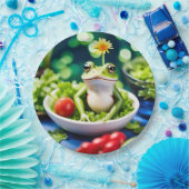 Er zit een kikker in mijn salade papieren bordje (Feest)