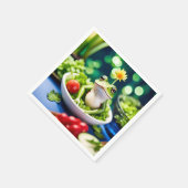 Er zit een kikker in mijn salade servet (Hoek)