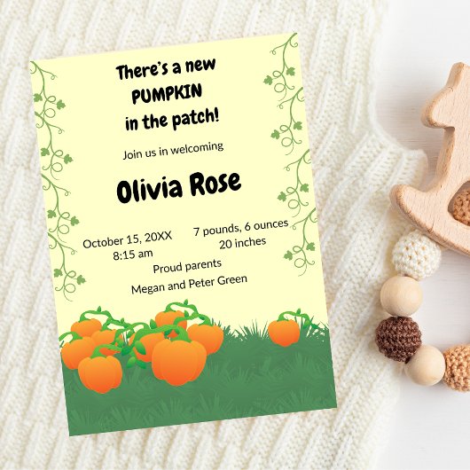 Er zit een nieuwe pompoen in de patch kaart