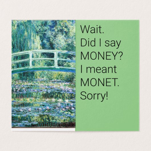 "Er ZIT GELD in" kaart (Binnenkant ongevouwen)