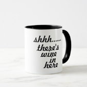 Er zit hier wijn in. mok (Voorkant rechts)