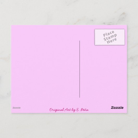 er zit liefde in de lucht briefkaart (Achterkant)