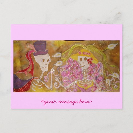 er zit liefde in de lucht briefkaart (Voorkant)