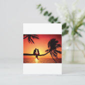 er zit liefde in de lucht briefkaart (Staand voorkant)