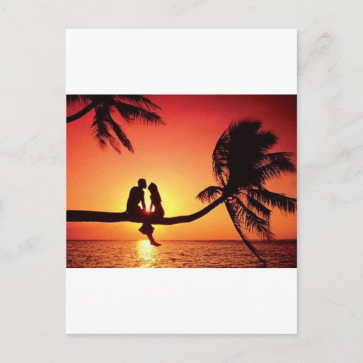 er zit liefde in de lucht briefkaart (Voorkant)