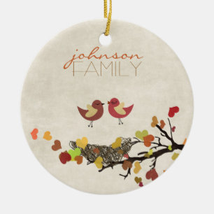 Er zit liefde in de lucht keramisch ornament