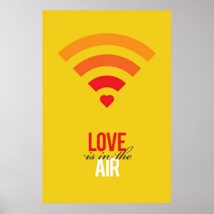 Er zit liefde in de lucht poster