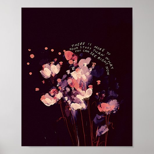 Er zit meer in je verhaal - inspirerend citaat poster (Voorkant)