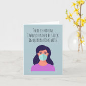 Er zit niemand in quarantaine kaart (Gele Bloem)