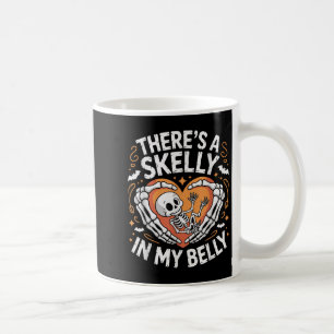 Er zit Skelly in mijn buik Skeleton Vrouwen Hallow Koffiemok