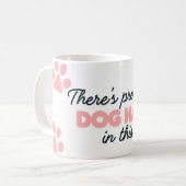 Er zit waarschijnlijk haar in deze Mok van hondenk (Voorkant links)