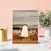 Er zit weer een geest in de pompoenpatch acryl bord (Huwelijk)