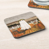 Er zit weer een geest in de pompoenpatch bier onderzetter (Linkerzijde)