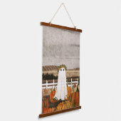 Er zit weer een geest in de pompoenpatch hangend wandkleed (Gebogen)