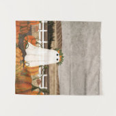 Er zit weer een geest in de pompoenpatch wandkleed (Voorkant (horizontaal))