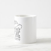 Er zit wijn in de Mok. Koffiemok (Center)