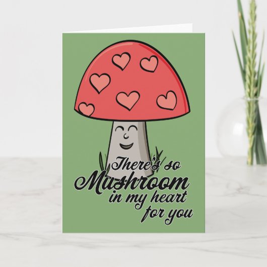 Er zit zoveel paddenstoel in mijn hart voor jou feestdagen kaart (Voorkant)