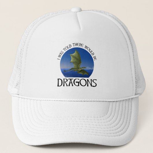 Er Zouden Draken Zijn Trucker Pet (Voorkant)