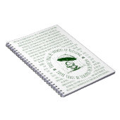 Er zullen douches van de zegen eend zijn notitieboek (Rechterzijde)