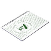 Er zullen douches van de zegen eend zijn notitieboek (Linkerzijde)