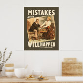 Er zullen fouten gebeuren in Poster (Keuken)