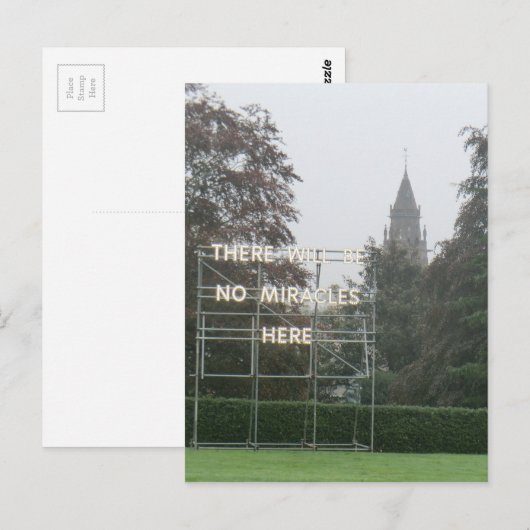 Er zullen hier geen wonderen zijn - de kunst van E Briefkaart (Voorkant / Achterkant)