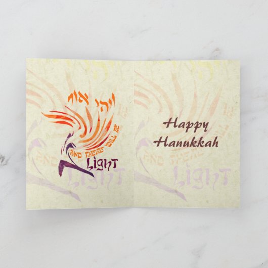 Er zullen lichte Chanoeka-Kaarten zijn Feestdagen Kaart (Binnen)