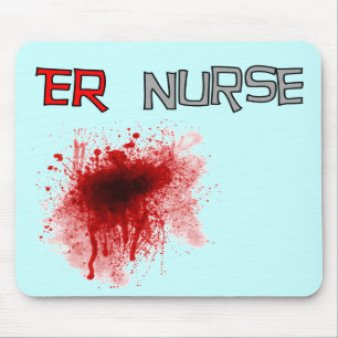 ER Zuster Funny T-Shirts & Gifts Muismat