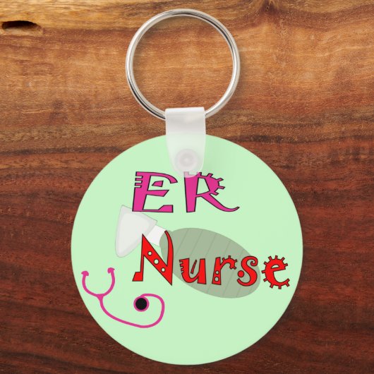 ER Zuster T-shirts & cadeautjes Sleutelhanger (Voorkant)