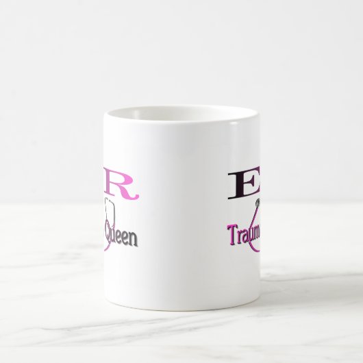 ER Zuster "Trauma Queen" Shirt/Gifts Koffiemok (Center)