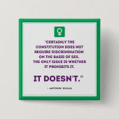 ERA-Button Vierkante Button 5,1 Cm (Voorkant)