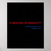 Era Equality Kamala Harris 2024 Inauguratiedag C Poster (Voorkant)