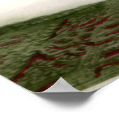 Era Glamor Gal uit 1920 met mandje bloemen Poster (Hoek)