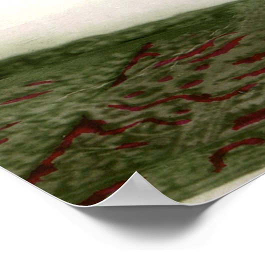 Era Glamor Gal uit 1920 met mandje bloemen Poster (Hoek)